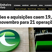 Fuses e aquisies caem 19,2% em novembro para 21 operaes